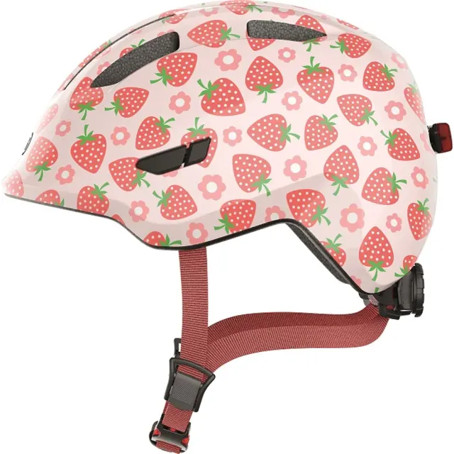 Abus Smiley 3.0 LED Cykelhjelm M - Rose Strawberry