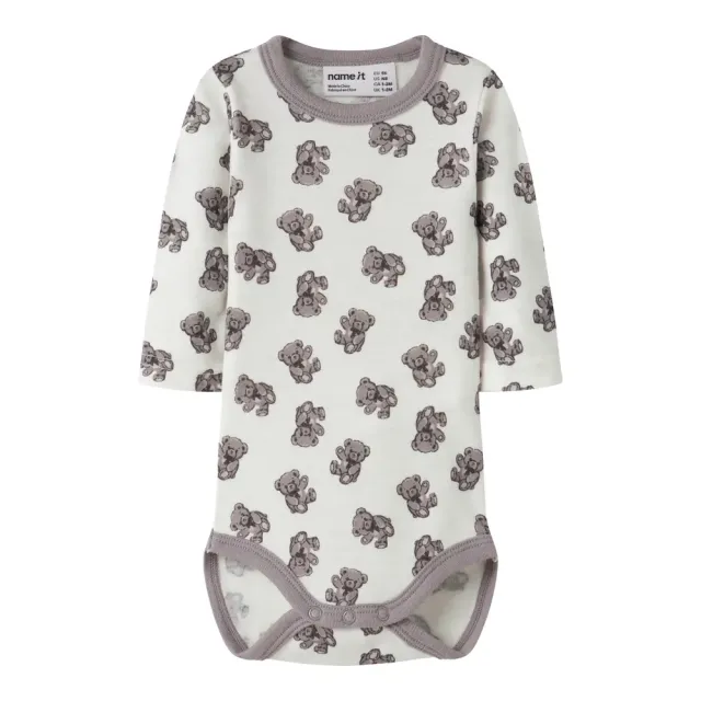 Name It Willu Uld Langærmet Body - Snow White - 86
