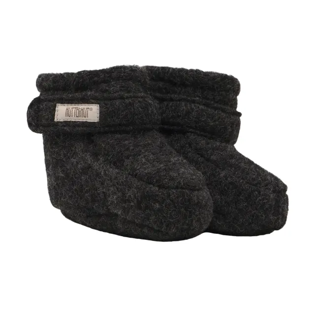 Huttelihut Footies - Dark Grey Melange - 62\68