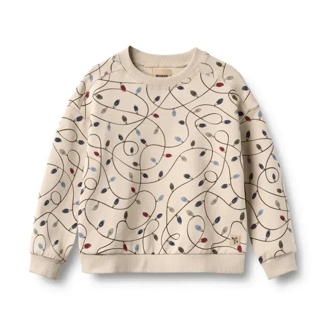 Wheat Sandro Sweatshirt - Grey Cloud String Lights - 104