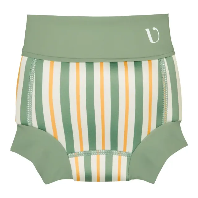 Vanilla Copenhagen Badeble Neopren - Striped - Fern - 0-3 MDR.