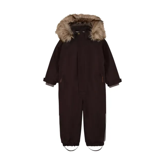 En Fant Flyverdragt M. Fake Fur - Coffee Bean - 104