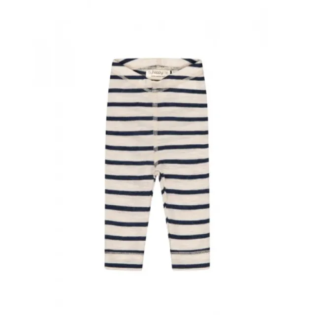 Leggings I 100% Merino Uld, Oeko-tex® 86 Nature/navy Melange