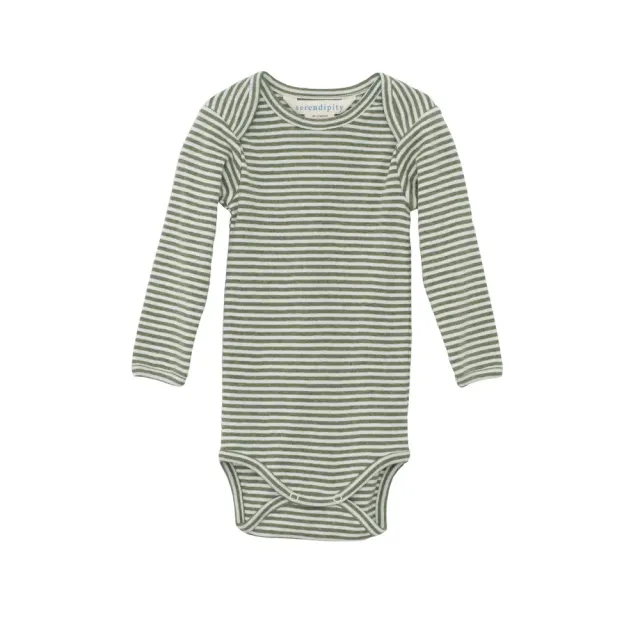 Serendipity Langærmet Body  - Moss - 68