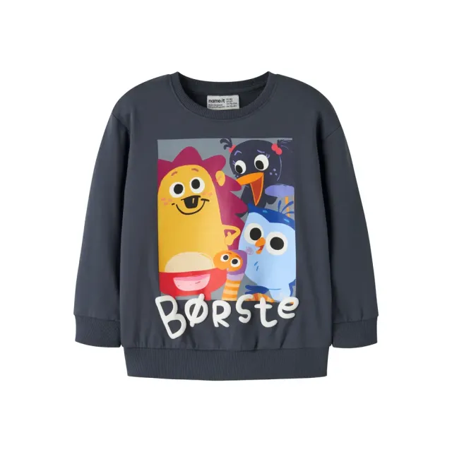 Name It Aban Børste Sweatshirt - Ombre Blue - 110