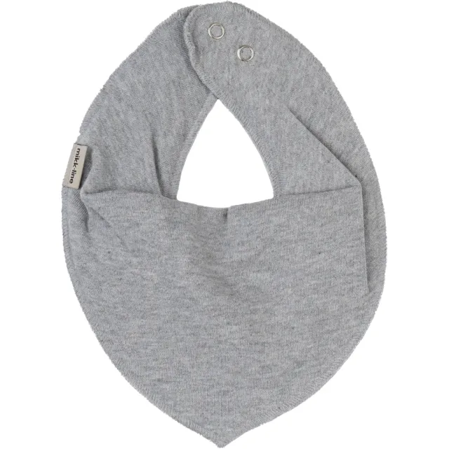 Mikk-line Hagesmæk Med Spids 3 For 60,- - Light Grey Melange