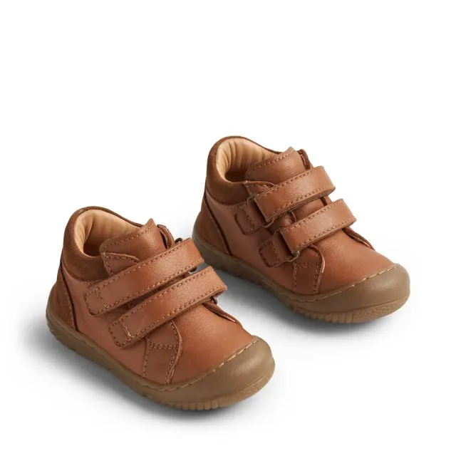 Wheat Ivalo Dobbelt Velcro Prewalker - Cognac - 26