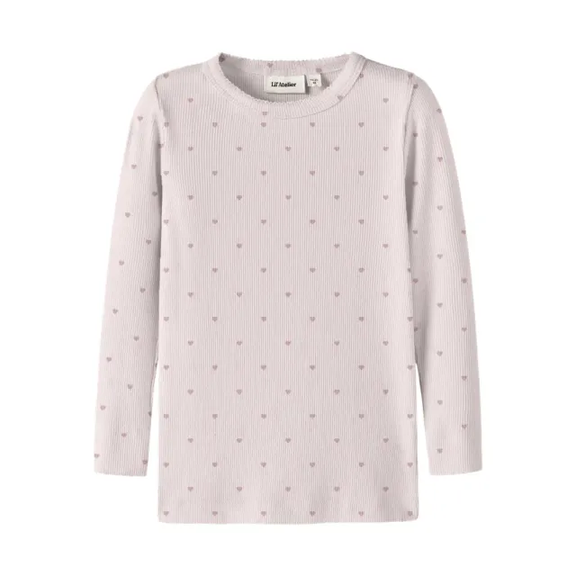 Lil' Atelier Gago Slim Langærmet Top - Hushed Violet - 116