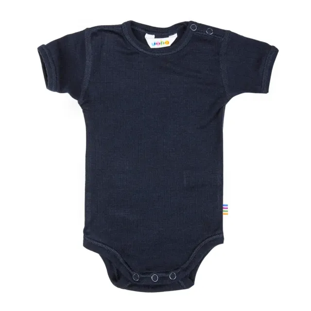 Kort Ærmet Body i Rib - Marine - 60