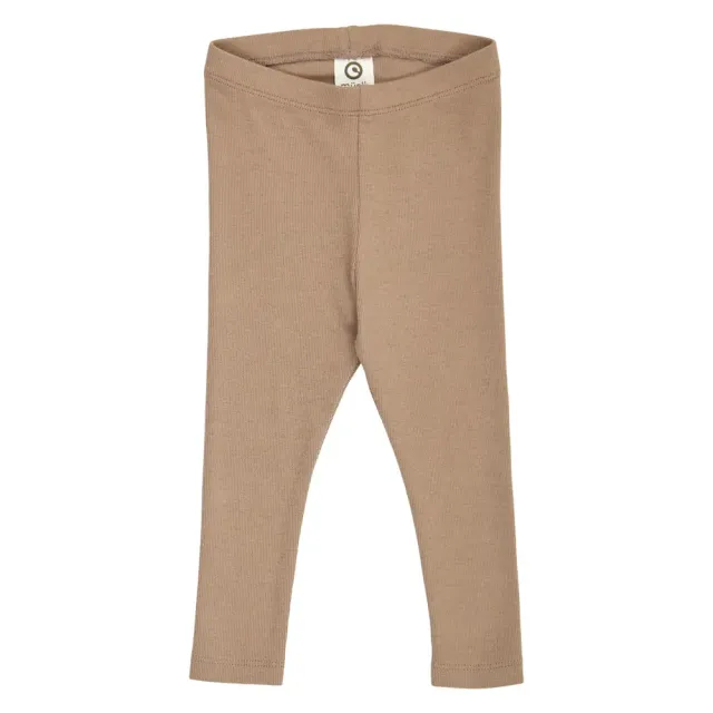 Müsli Cozy Me Rib Leggings - Walnut - 74