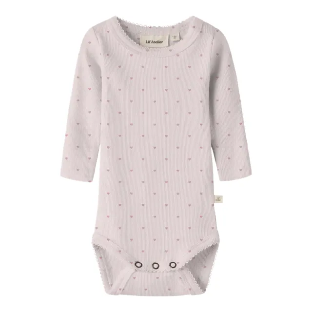 Lil' Atelier Gago Langærmet Body Slim - Hushed Violet - 62