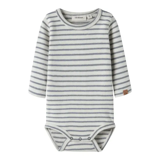 Lil' Atelier Thoro Keo Langærmet Slim Body - Turtledove - 74