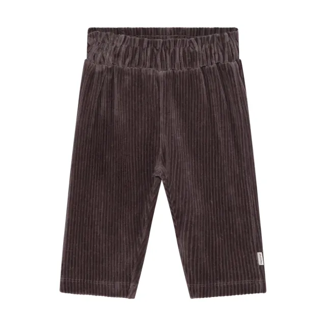 Minymo Velour Bukser - Plum Truffle - 92