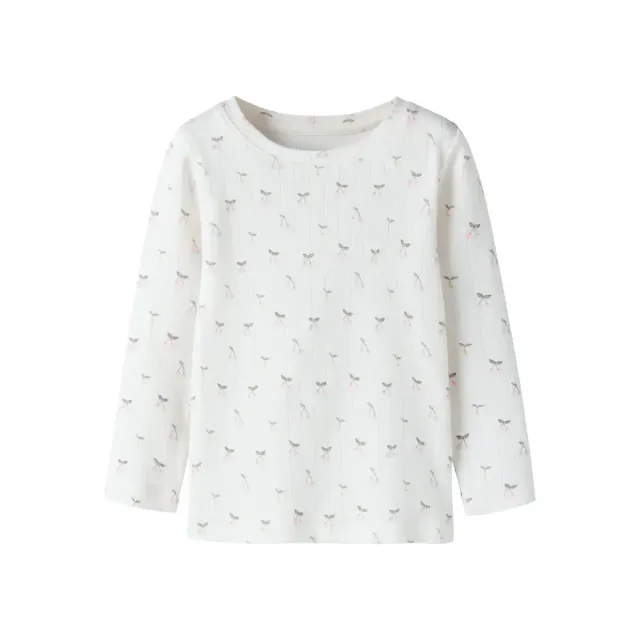 Ficherry Slim Bluse - Cloud Dancer - 104