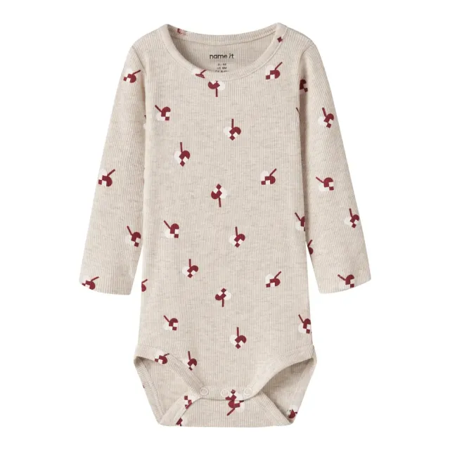 Name It Risakab Langærmet Body - Peyote Melange - 50