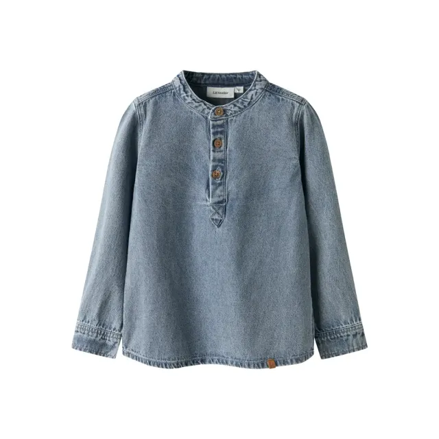 Taya Denim Skjorte - Medium blue denim - 98