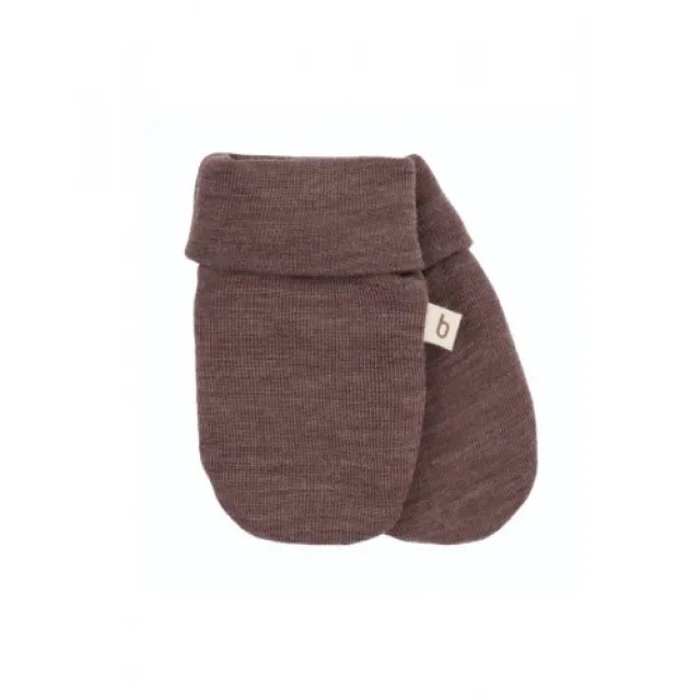 Luffer I 100% Økologisk Merino Uld Til Baby Og Børn 50/56 Plum Melange